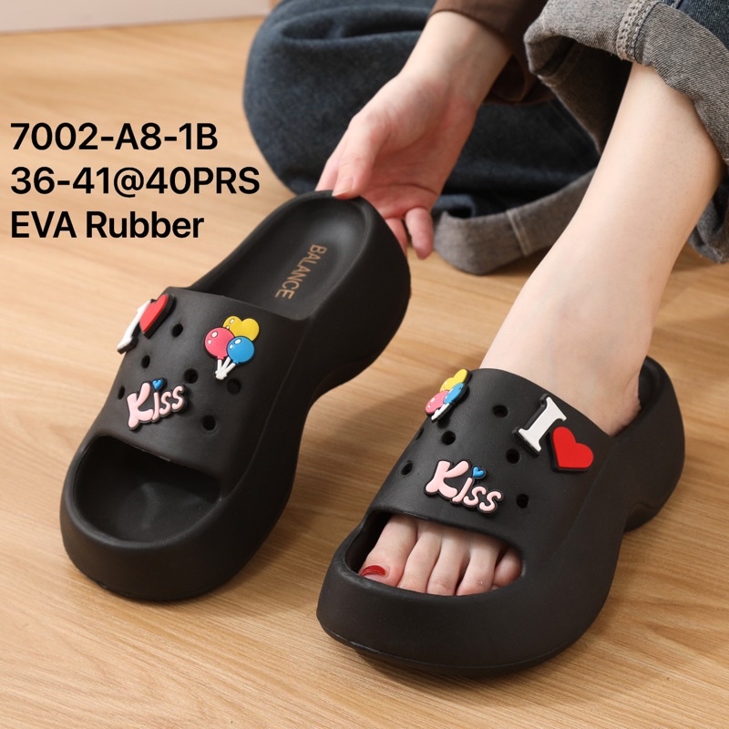 SANDAL FUJI SANDAL WANITA JIBBTIZ SANDAL WEDGES BALANCE 7002