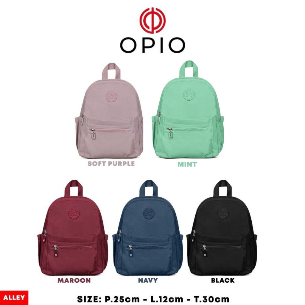 TAS RANSEL WANITA IMPORT TAS RANSEL OPIO ALLEY SIZE 25x12x30 cm.  TAS PUNGGUNG NYLON WANITA TAS KERJA TAS RANSEL BEST SELLER TERBARU BISA BAYAR DITEMPAT.!!!