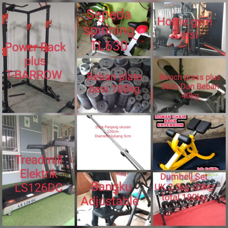 Jual 10 Unit Paket Alat Fitness Dan Gym Standard Rumahan | Shopee Indonesia