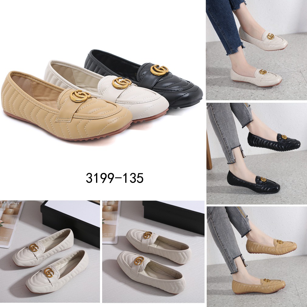 GC  GG Logo Calsfkin Flats Shoes 3199-135