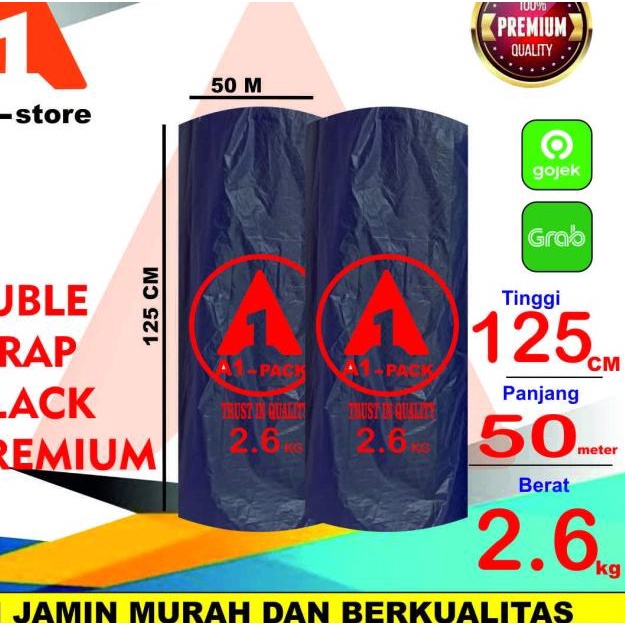 

plastik bubble wrap HITAM 125 x 50m A1 PACK bubblewrap bublewrap rol