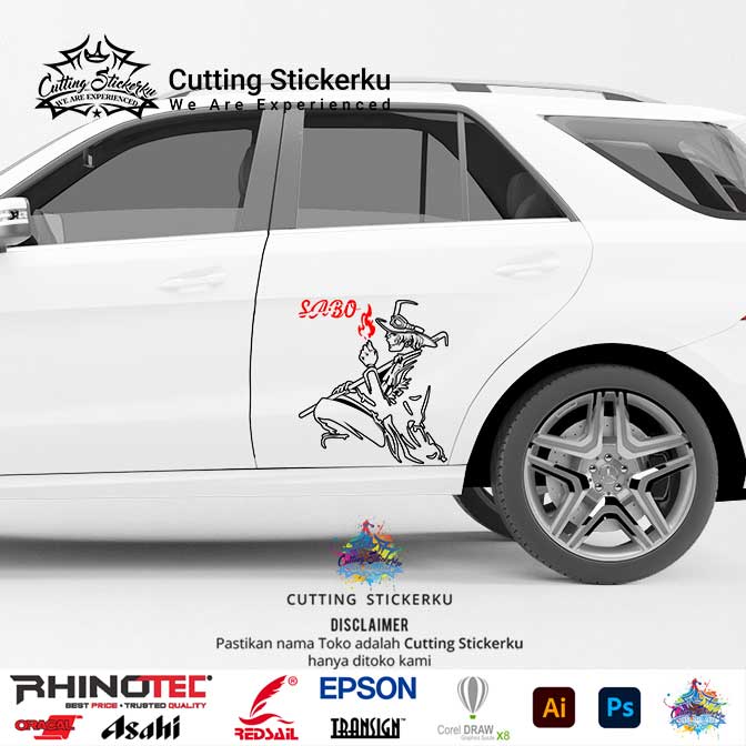 Cutting Stiker Chill Sabo Variasi Motor Mobil Sticker Timbul Keren Nyala Dasbor Spakbor Visor Body Kaca Helm Laptop Anime One Piece Hologram Reflective Tahan Air Bodi Samping Beast Scoopy Vario Beat Nmax Pcx Vespa Aesthetic Windshield Jepang Japan