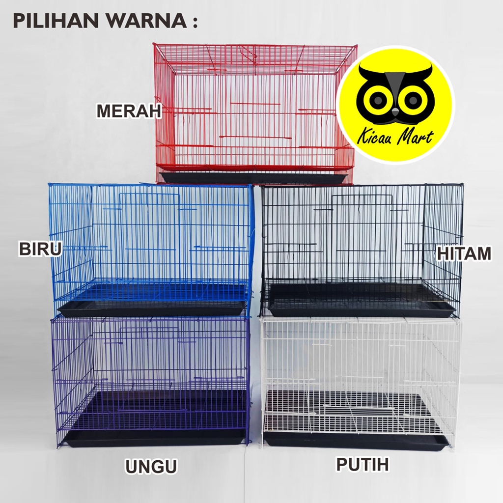 KANDANG KUCING KANDANG KELINCI KANDANG HAMSTER KANDANG SUGAR GLIDER SANGKAR RUMAH KANDANG HEWAN BESI LIPAT SIZE MEDIUM SEMPATI 45UMSM