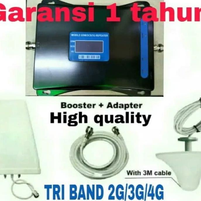Penguat Sinyal Hp Tri Band / Repeater Gsm / Penguat Signal Hp
