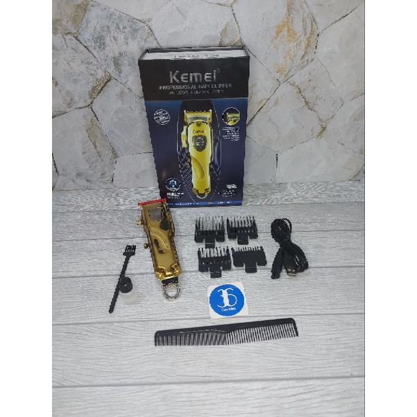 Alat Cukur Cas Hair Clipper Charge Metal Kemei KM 2010 ORIGINAL