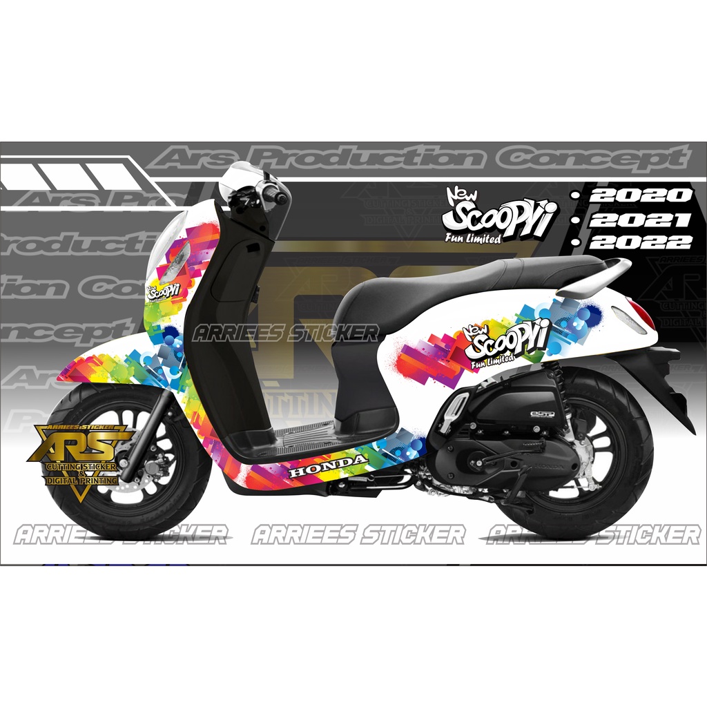 Sticker decal all new scoopy prestige 2022 full body.decal scoopy 2020 . 2021 . 2022 full body.stick