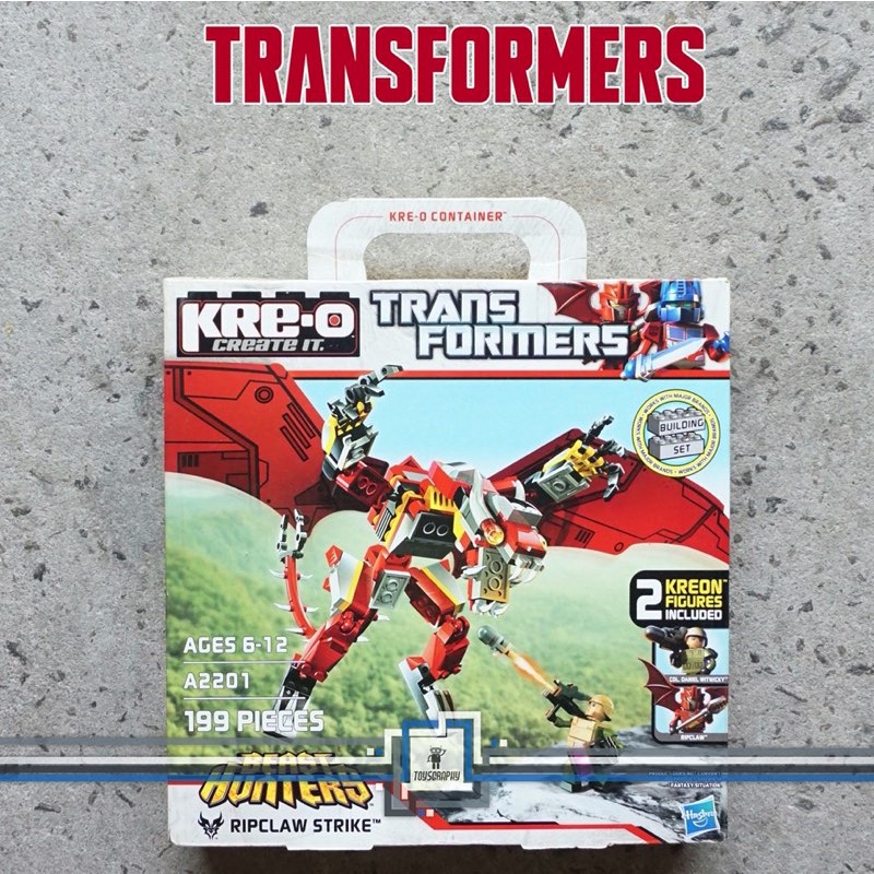 KRE-O Kreo Transformers Prime Beast Hunters Ripclaw Strike Dragon Set