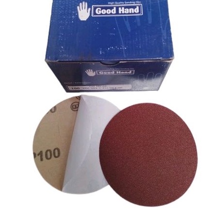 10pcs - Amplas Bulat 5 Inch Stikit-Perekat double tape/Stiker