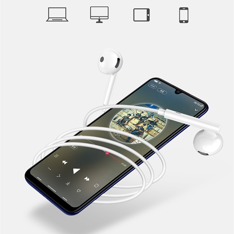 Mcdodo Earphone Stereo HIFI Dengan Kabel Jack 3.5mm + Mic