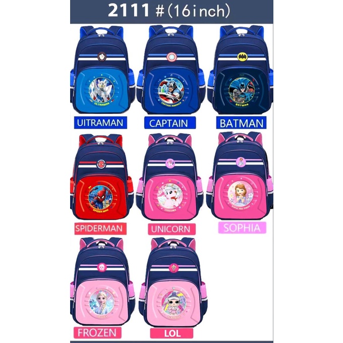 Tas Anak Ransel Sekolah SD Tas Sekolah Cowok Ransel Anak Laki Import