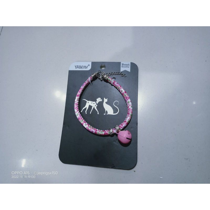 kalung kucing dan anjing mini/kalung kucing costum lucu