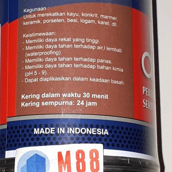 

Lem Epoxy DempX A + B = 200 gram Perekat Extreme DEMP-X DEMP X - Biru