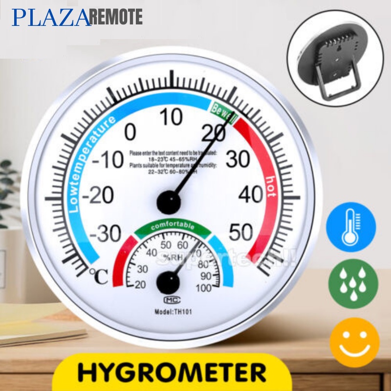 THERMOMETER DINDING / MEJA PENGUKUR SUHU KELEMBAPAN ANALOG TEMPERATURE