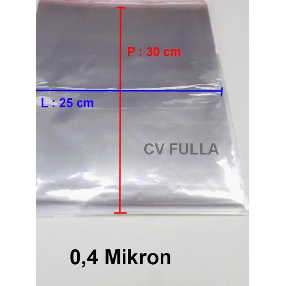 

Promo Plastik OPP Ukuran 25 x 30 cm 04 mikron 500 lembar
