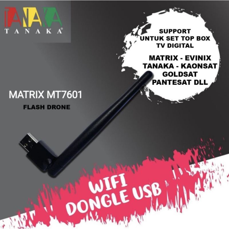 USB Wifi Dongle Untuk STB DVB-T2 Tanaka Matrix Evinix Lgsat DLL