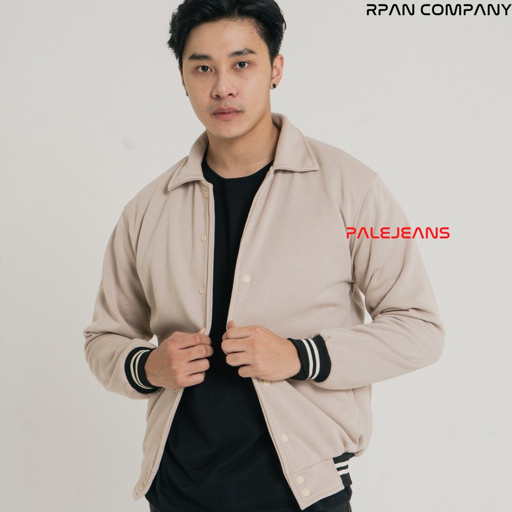 PaleJeans - Varsity Jacket Basic Unisex / Jaket Varsity Pria / Jaket Bomber Baseball Pria / Jaket Pria.