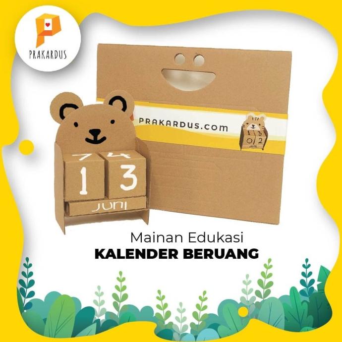 

Mainan edukasi PRAKARDUS Kalender abad BEAR kardus anak-anak kreatif