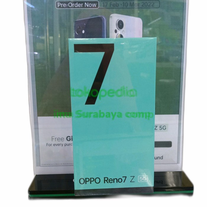 T0P BARU OPPO RENO 7Z 5G GARANSI RESMI FREE GIFT SPEAKER HOME TEATHER NICE