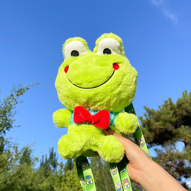 TAS KODOK KEROPPI KATAK RANSEL BONEKA BAG LUCU Backpack FROG Korean Bahan Plush Tas Ransel Anak Korea Kartun KODOK Kekinian