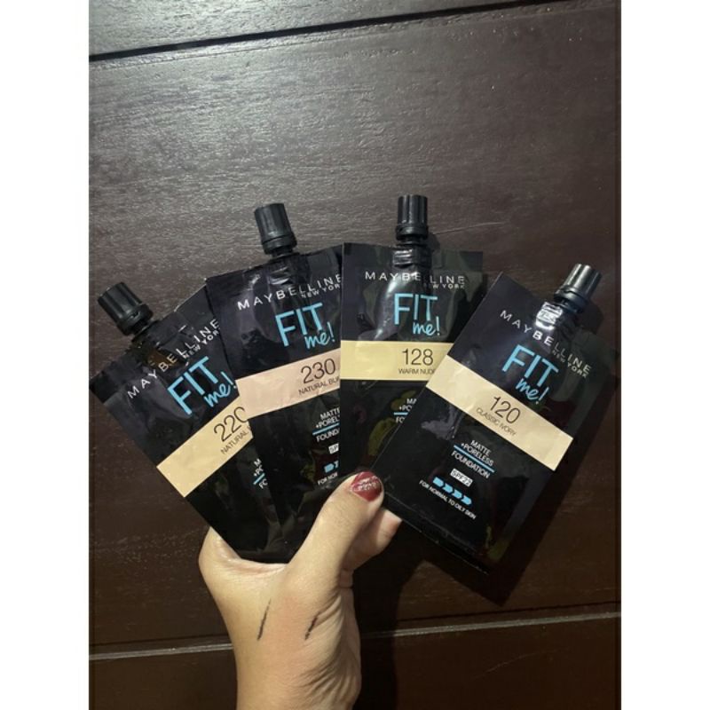 Maybelline Fit Me Matte + Poreless Foundation Sachet| Maybelline Fit Me Foundation Original