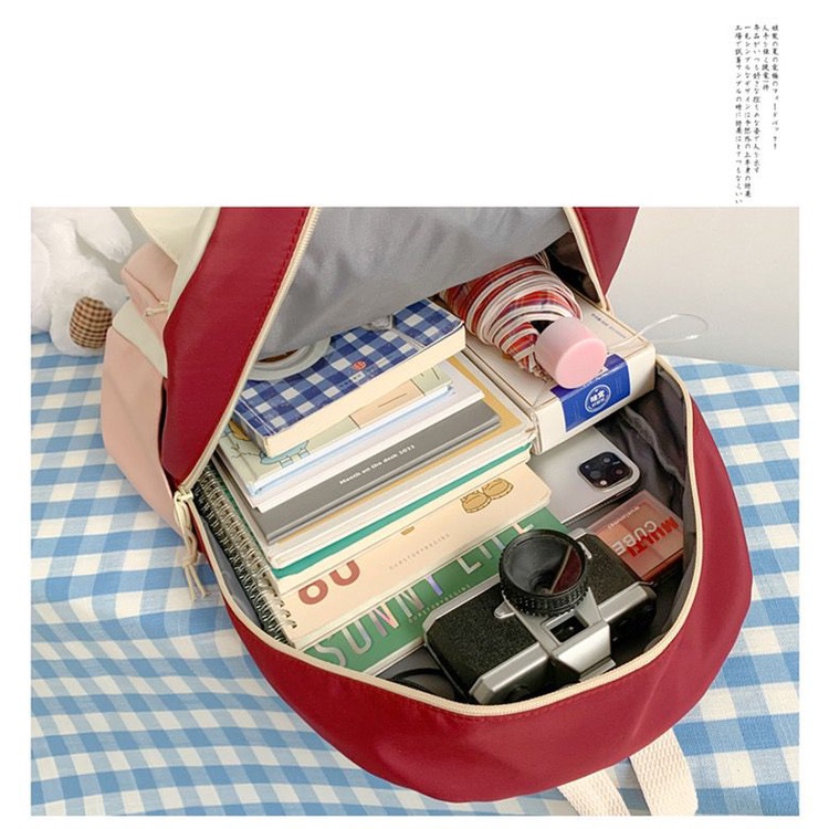 BJ14689 - BLACK/BLUE/GREEN/RED - TAS RANSEL SEKOLAH WANITA FASHION IMPORT MODIS ELEGAN TERMURAH TERLARIS TERBARU BAGSTORE JAKARTA TAS BATAM EL4689