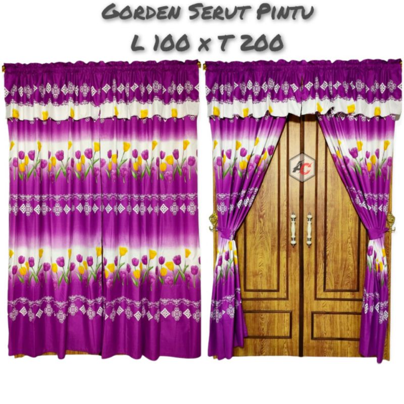 GORDEN PINTU UKURAN 100x200 BISA COD PROMO TERMURAH  HORDENG JENDELA PINTU KORDEN SERUT RUMBAI MURAH