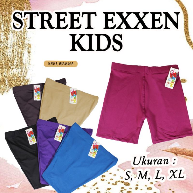 Celana pendek anak legging pendek anak stretch strit celana pendek melar elastis anak anak perempuan laki laki unisex celana pendek dalaman
