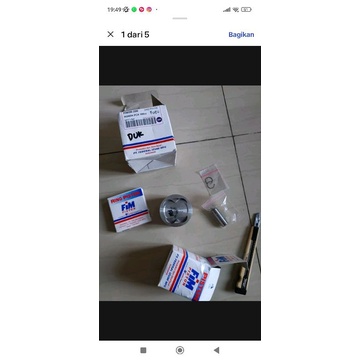 PISTON KIT SEHER FIM 38 IZUMI RACING HONDA PCX VARIO NEW 160 CC STD 50 100 150 200 DIAMETER 60 61 62