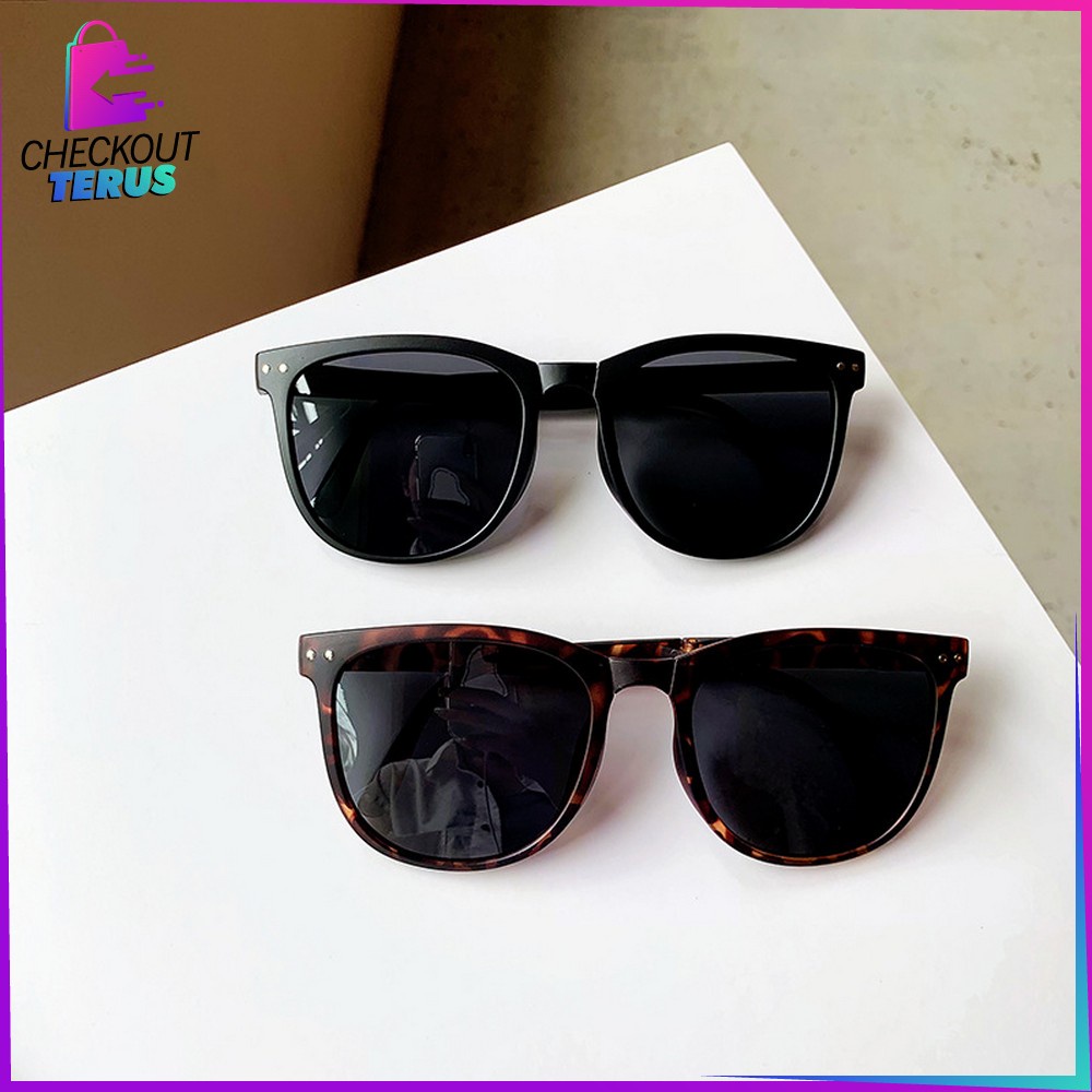 CT C662 Kacamata Hitam Wanita Korean Style Model Lipat Kaca Mata Pantai Sunglasses Anti-UV Wanita Pria Import Fashion