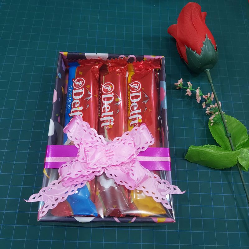 mini hampers , coklat box murah , cokelat hadiah , snack box murah