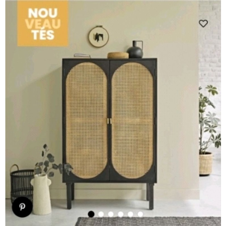 ERIGO STORAGE CABINET PAKAIAN ROTAN RAK SEPATU CABINET KAYU JATI Benqulinojati