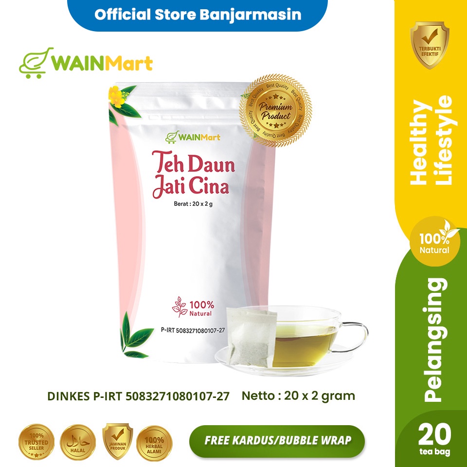 Teh Celup Jati Cina Premium Pelangsing Alami Pelangsing Herbal