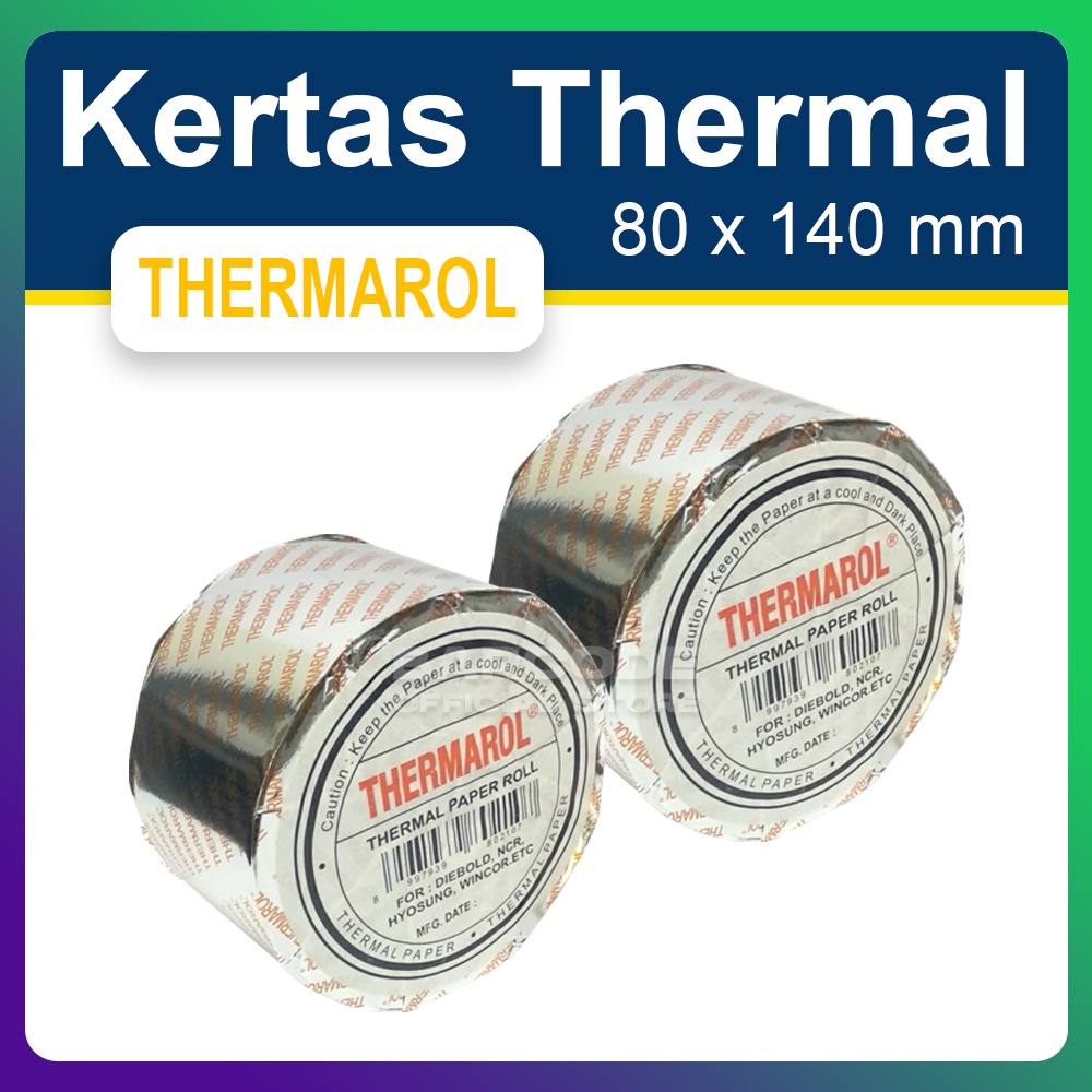 

KERTAS ROLL THERMAL 80x140 mm - 80x140mm | MESIN ANTRIAN TIKET PARKIR (Thermarol)