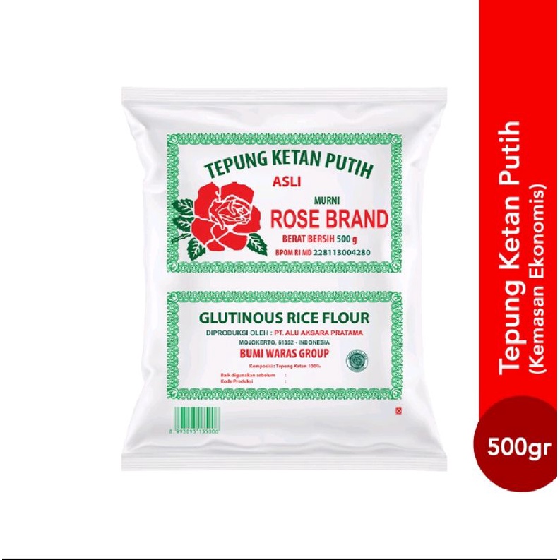 

Tepung Ketan Putih Rosebrand 500gr