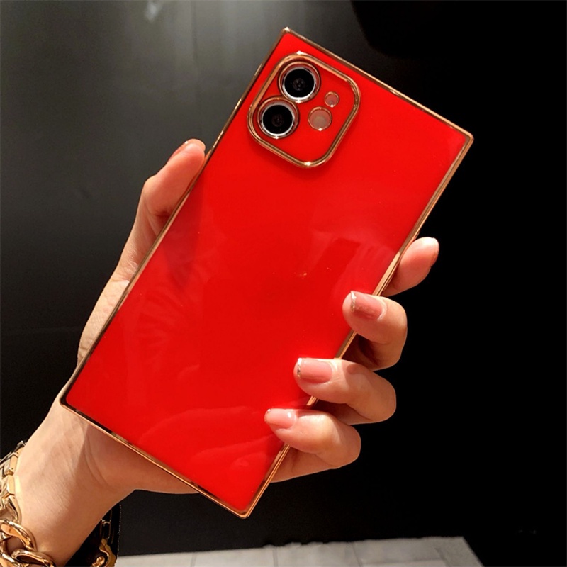 Soft Case TPU Lapis Merah Cover IPhone 14 13 12 11 Pro Max