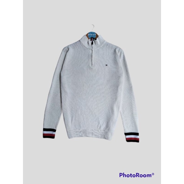 SWEATER RAJUT TOMMY HILFIGER SECOND KNITWEAR PRIA WANITA VINTAGE