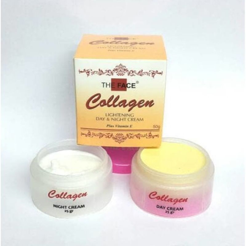 THE FACE COLLAGEN DAY &amp; NIGHT CREAM SET / KRIM SIANG MALAM THE FACE COLLAGEN