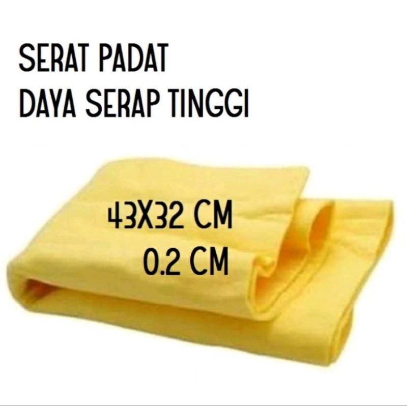 Kain Lap Kanebo 43cm x 32cm Chamois Ready Bandung