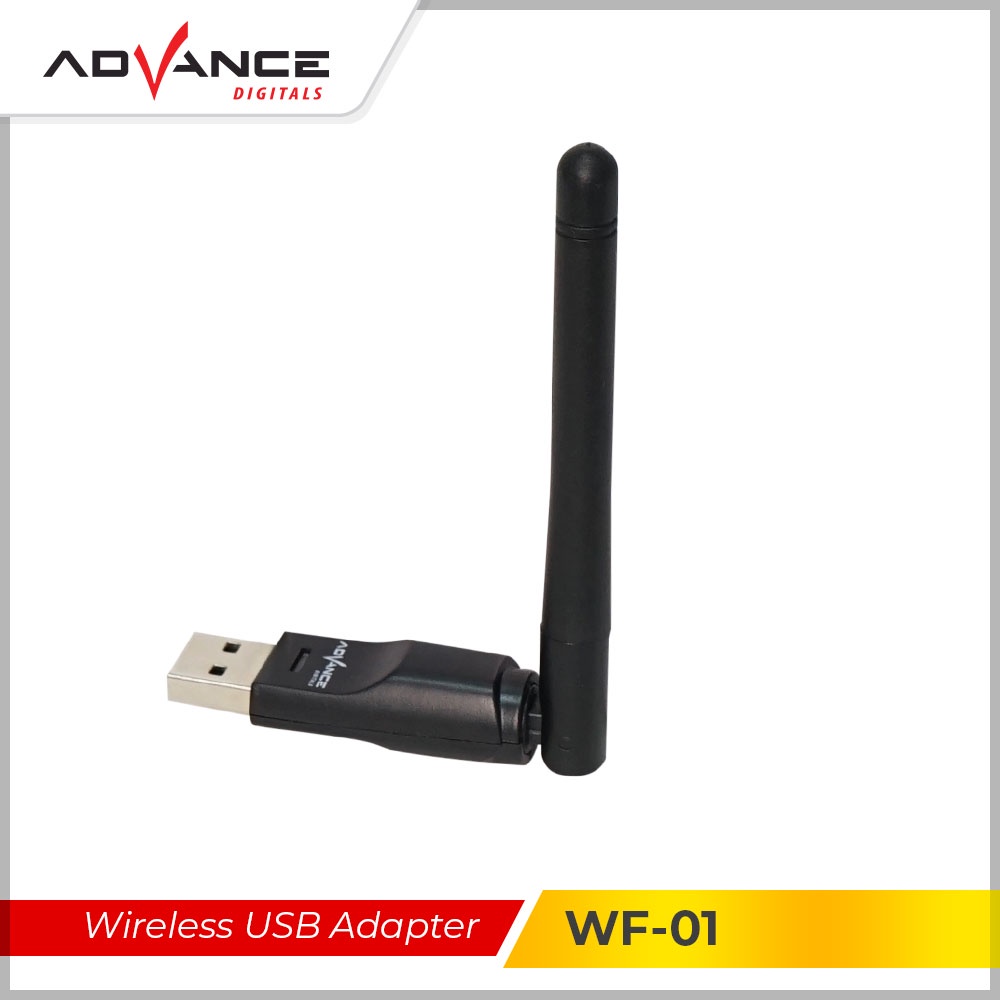 ADVANCE USB Dongle Wifi Wireless Adapter Receiver WF-01 Komputer PC Laptop Set Top Box 150Mbps