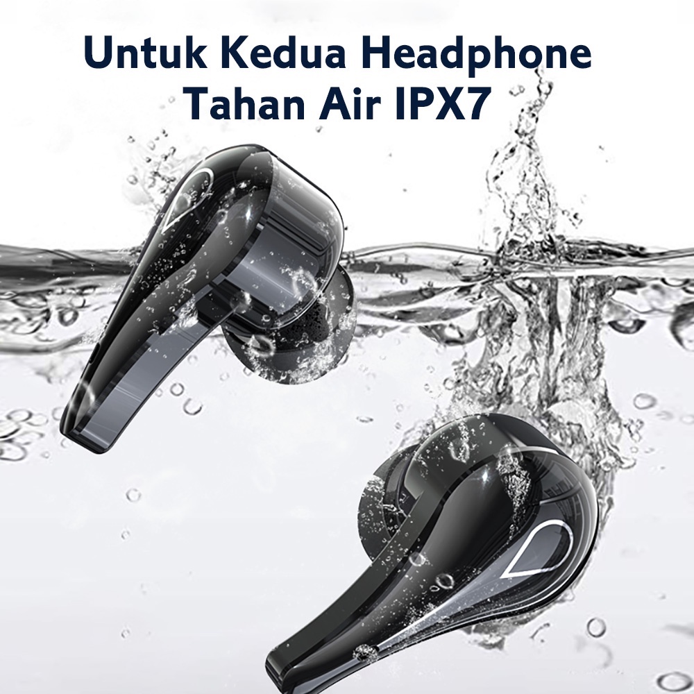 BH315 Headset bluetooth dengan Mikrofon 3500mAh Powerbank Earphone Olahraga Stereo 9D Tahan Air