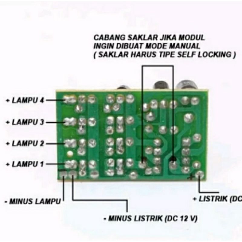 Kit 4TR 6mode Modul 4TR dc 12v mode bisa otomatis dan manual