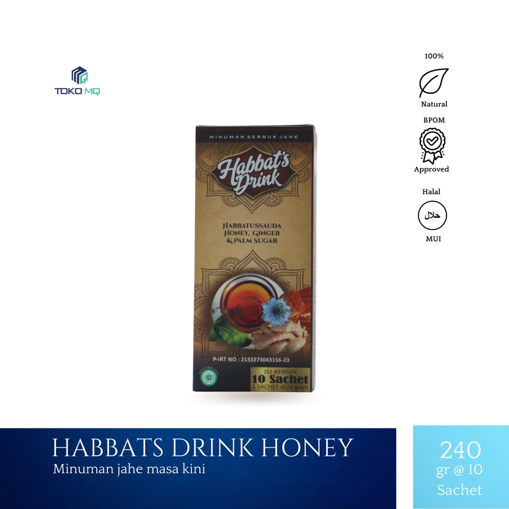 

Habbats Drink Honey Isi 10 Sachet 250 Gr (Isi 10 Sachet) Jahe