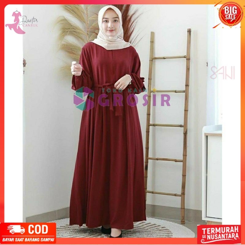 DRESS MOSCREPE///HAULY DRESS MOSCREPE fashion wanita