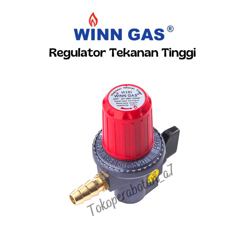 Regulator kompor gas tekanan tinggi Winn 181NM/Regulator high pressure/regulator kompor besar/regula