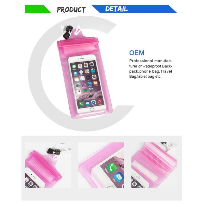 dompet sarung hp anti air waterproof case Pouch Phone ojek IPX8 VELCRO