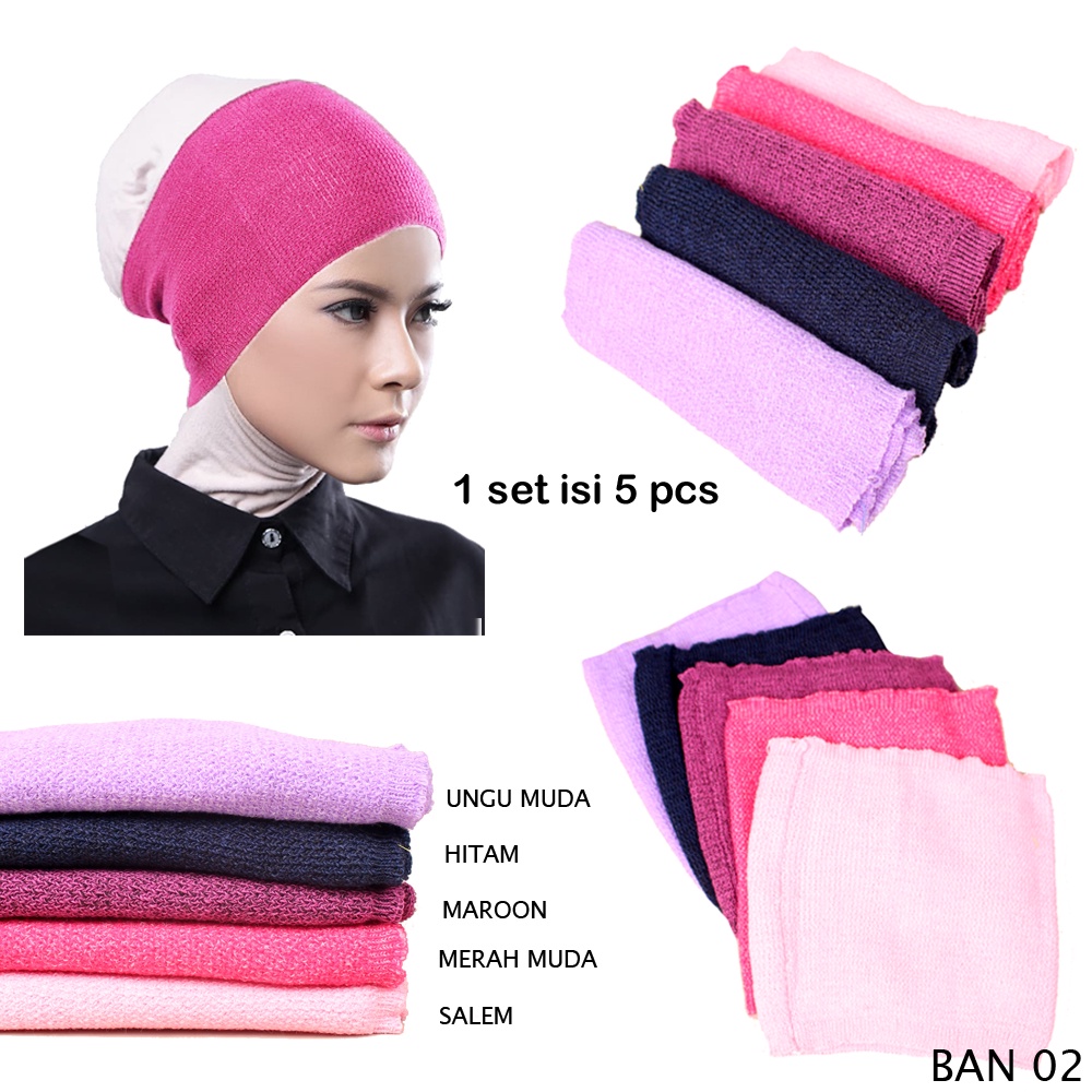 Bandana Daleman Jilbab / Daleman Kerudung Bandana Isi Pcs - BAN 08