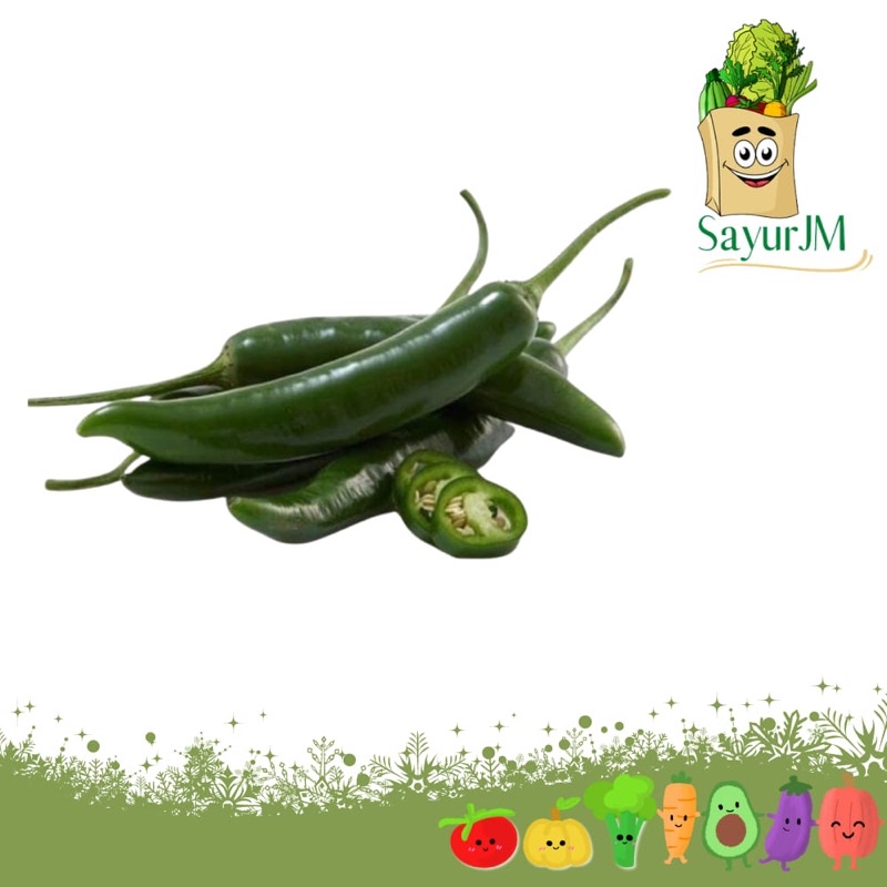 

SayurJM - Cabe Hijau Besar 250gr / Cabai ijo Segar / Sayur Segar / Sayuran Segar / Sayur Murah