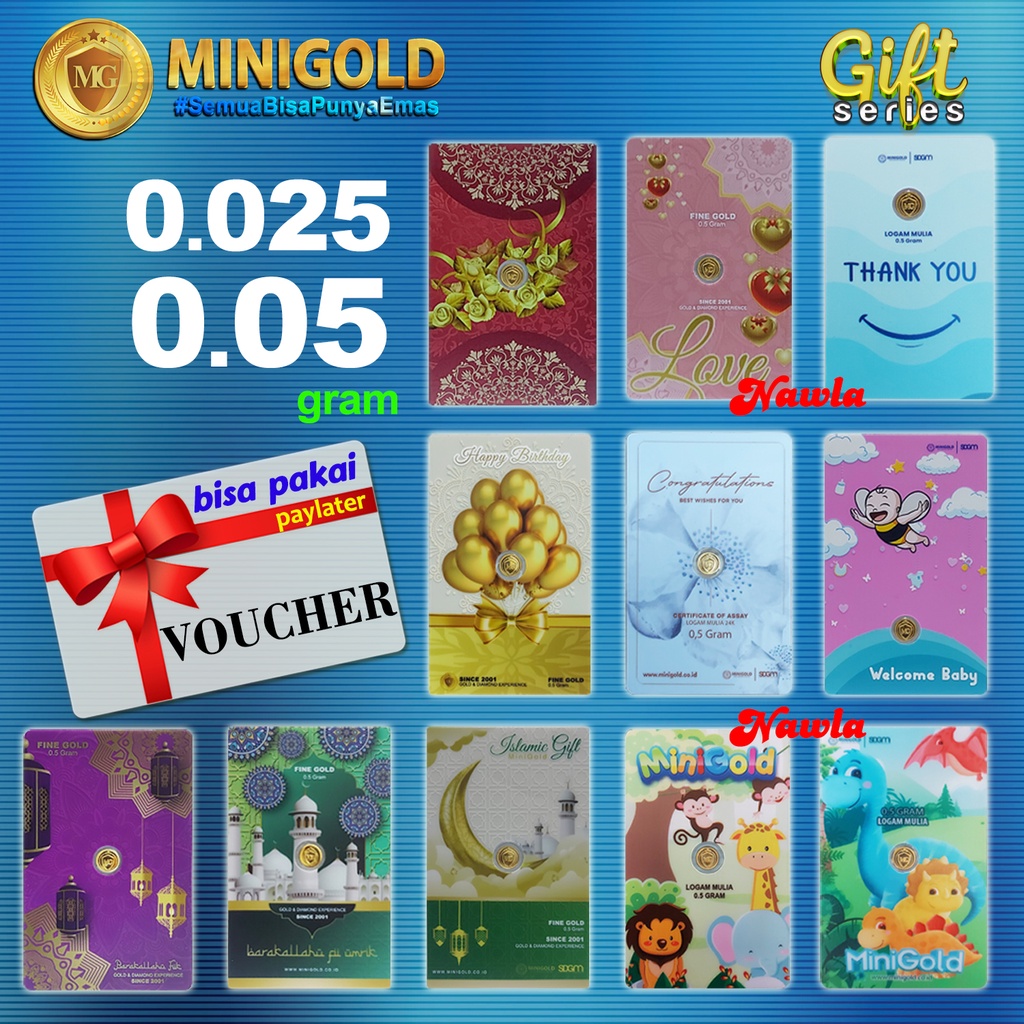 Original Thermal Mini Gold Gift Series 0.025 gr 0.05 gr