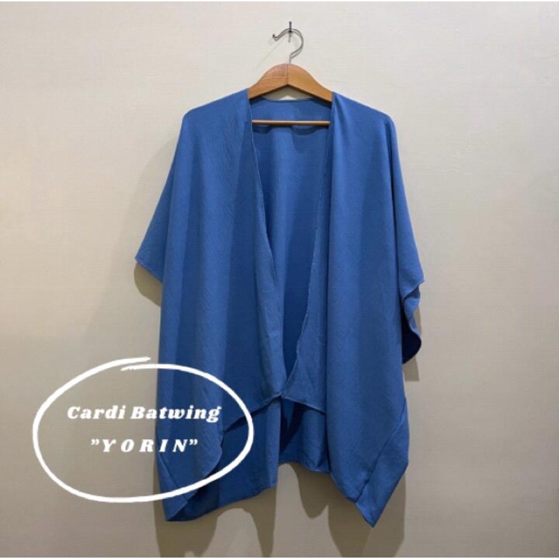 Yorin Outer Wanita Cardi Batwing Crincle Airflow