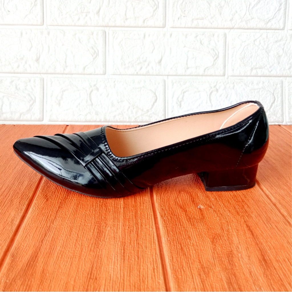 Z_eni_th BLTHK 02 Sepatu Pantofel Wanita Hak 3cm Size 37-41